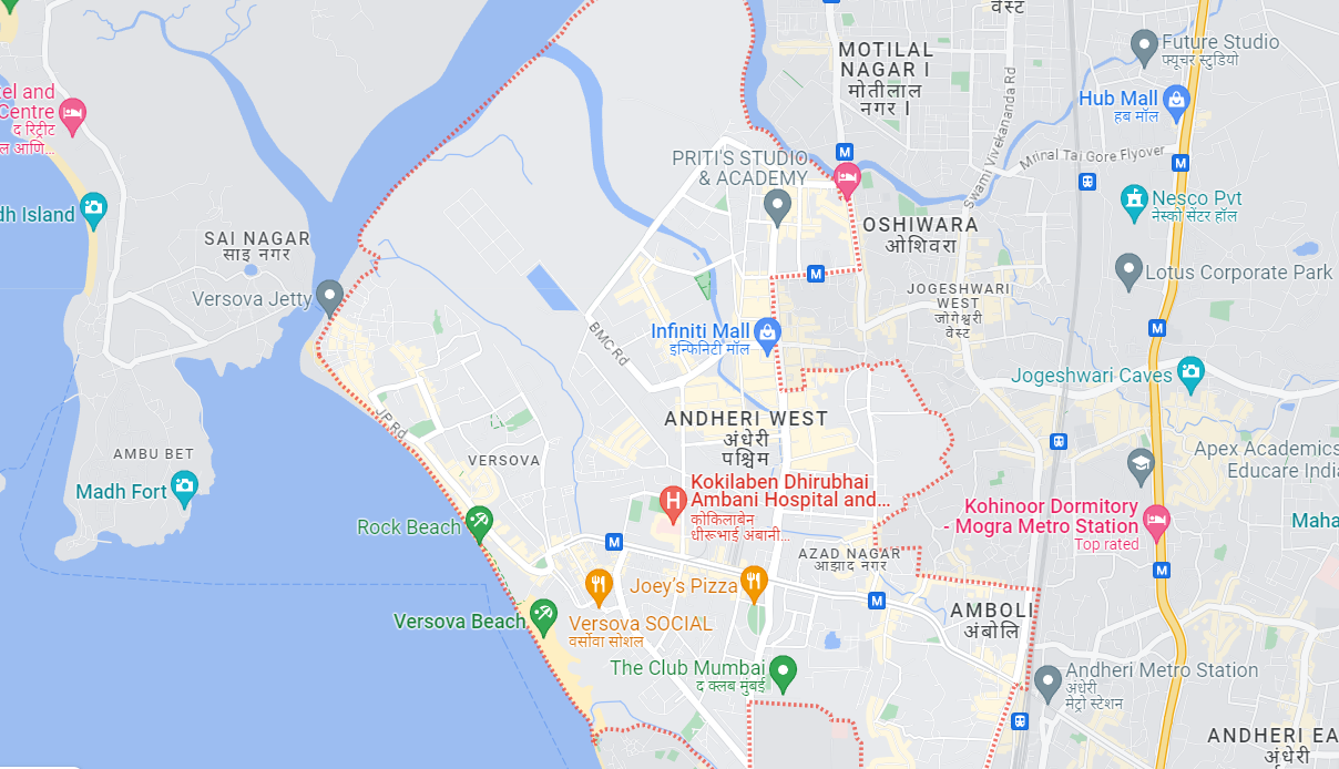 Puravankara Andheri West Location Image